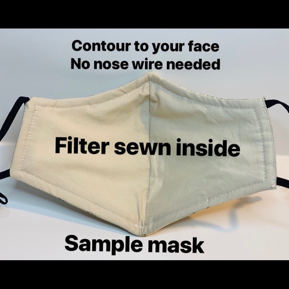 Stained Glass Beauty and the Beast adult face mask - Picture 6 of 6